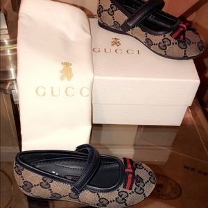 AUTHENTIC toddler girl Gucci ballet flats.